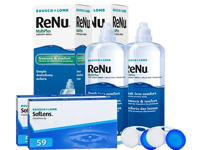 Lentillas Soflens 59 + Renu Multiplus - Packs